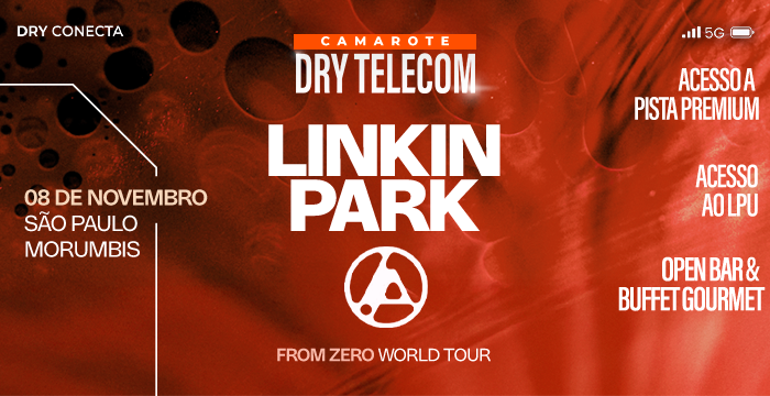 Linkin Park em São Paulo terá área premium com serviços completos no Camarote Dry Telecom