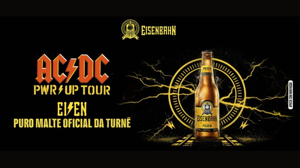 Eisenbahn cria rota de bares com recompensas exclusivas para fãs do AC/DC no Brasil