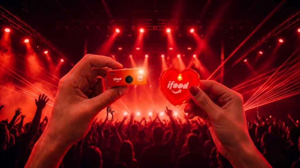 iFood terá mini câmera digital como brinde no Rock in Rio 2026
