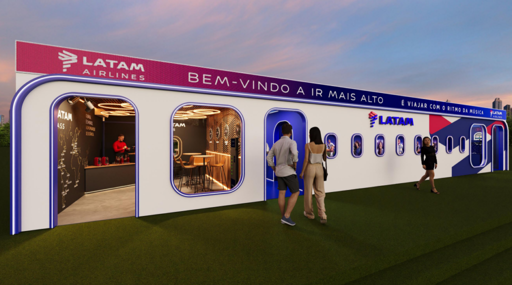 LATAM transforma viagem ao Rock in Rio em experiência com ativações e voo especial