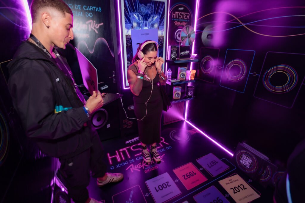 Asmodee se surpreende com procura pelo Hitster no Rock in Rio