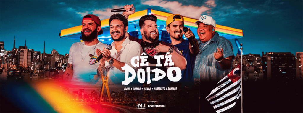 “Cê Tá Doido Festival” chega a São Paulo em outubro com palco 360º e quase dez horas de evento