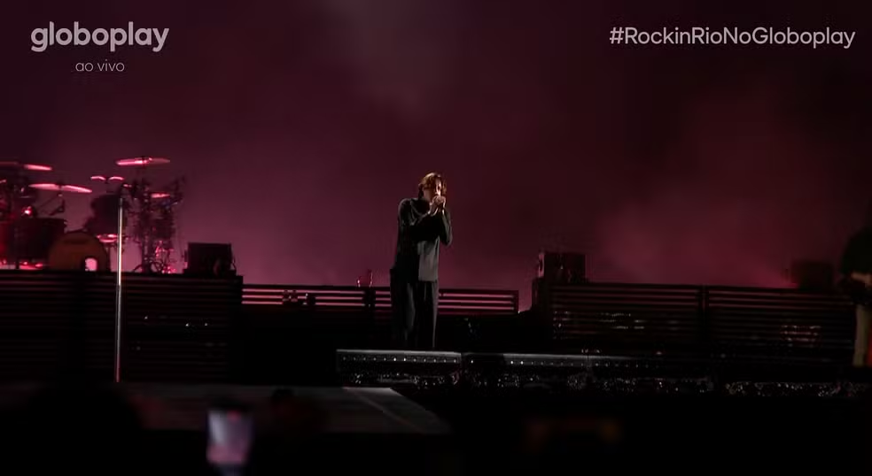 Bad Omens durante estreia no Palco Sunset do Rock in Rio 2026