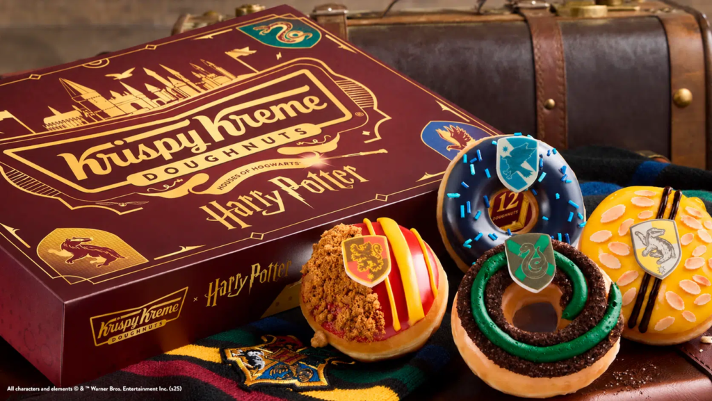 Krispy Kreme lança donuts inspirados nas quatro casas de Hogwarts