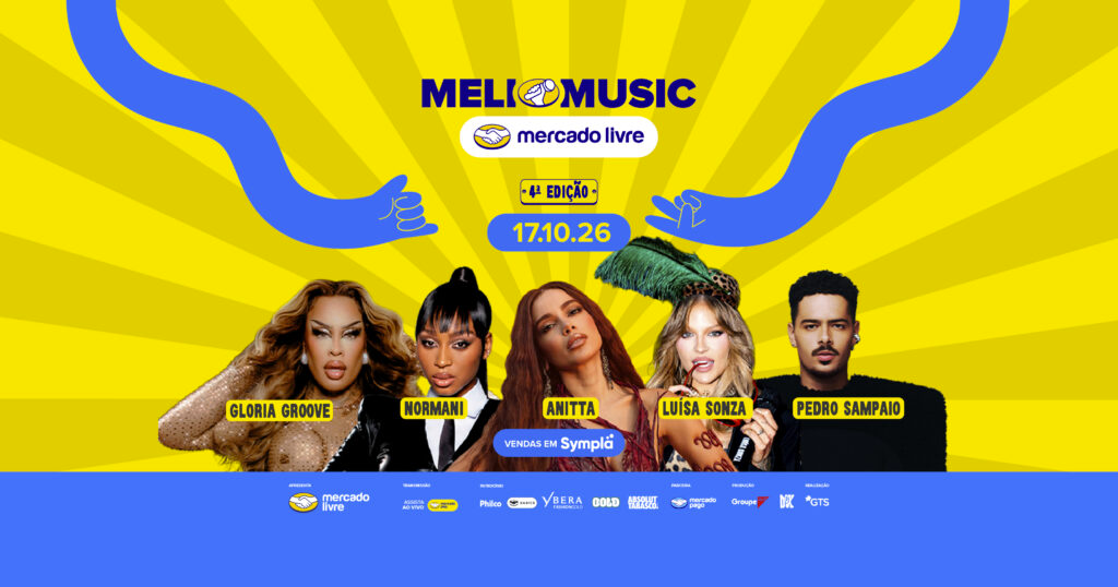 Meli Music 2026 reúne Anitta, Normani, Luísa Sonza e Gloria Groove em São Paulo