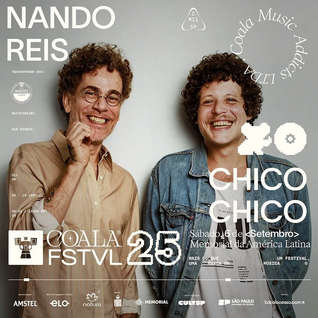 Coala Apresenta leva Nando Reis e estreia brasileira de Shintaro Sakamoto ao Memorial