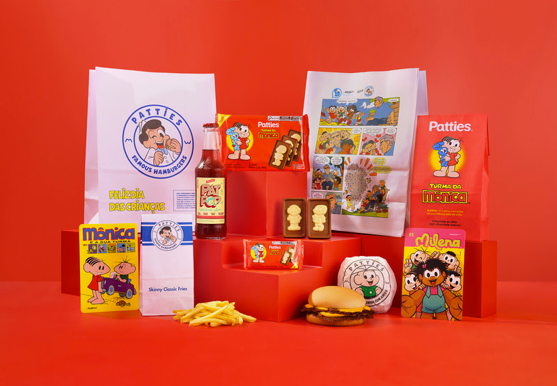 Patties promove ação com caricaturas inspiradas na Turma da Mônica em Barueri