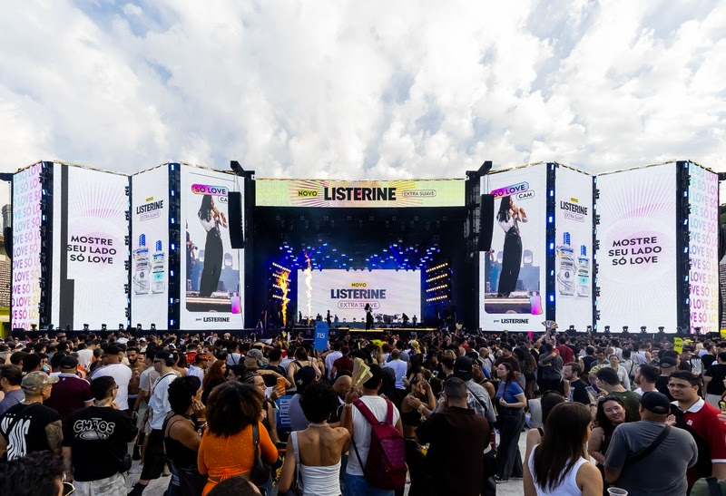 Listerine estreia no Meli Music com ativações interativas em São Paulo