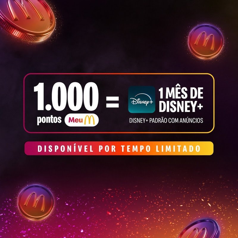 Meu Méqui completa 3 anos com mês grátis de Disney+ em troca de pontos