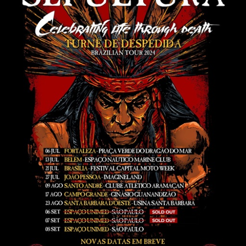 Sepultura anuncia segunda fase e novas datas da turnê “Celebrating life through death” no Brasil