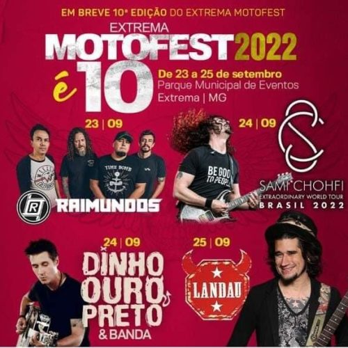A 10° Extrema Moto Fest está confirmada e já tem data para acontecer