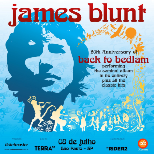 James Blunt anuncia show único em São Paulo