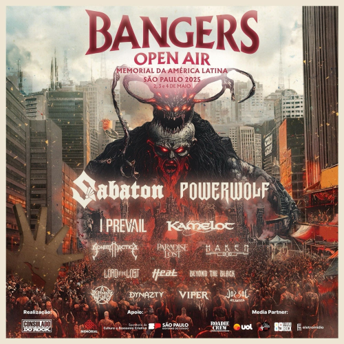 Bangers Open Air 2025: Sabaton e Kamelot anunciados
