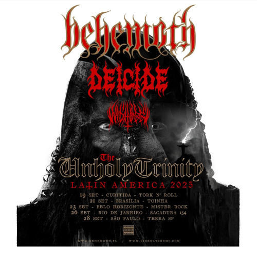 Behemoth traz a The Unholy Trinity Tour ao Brasil em setembro